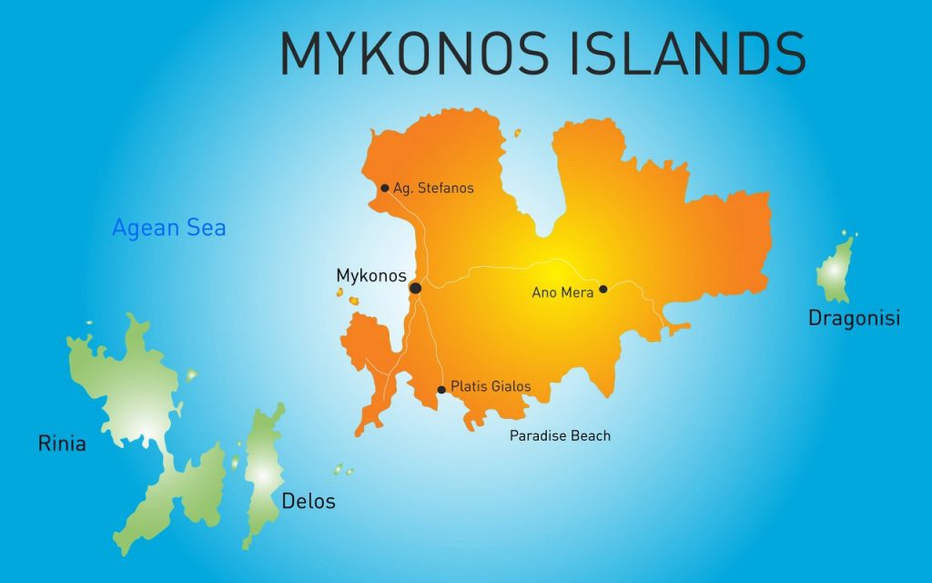 Mykonos Map