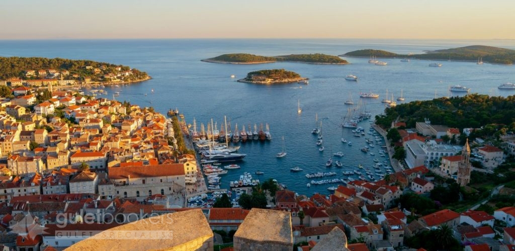 Panoramic view Hvar Town Croatia