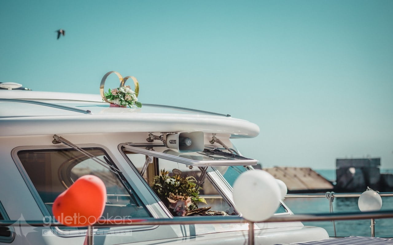 Wedding Ceremony on a Boat in Turkey