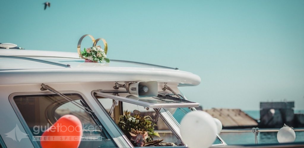 Wedding Ceremony on a Boat in Turkey