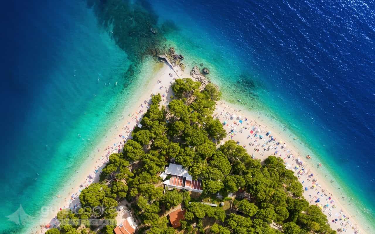 Croatia Beach and Azure sea. Travel and Relax