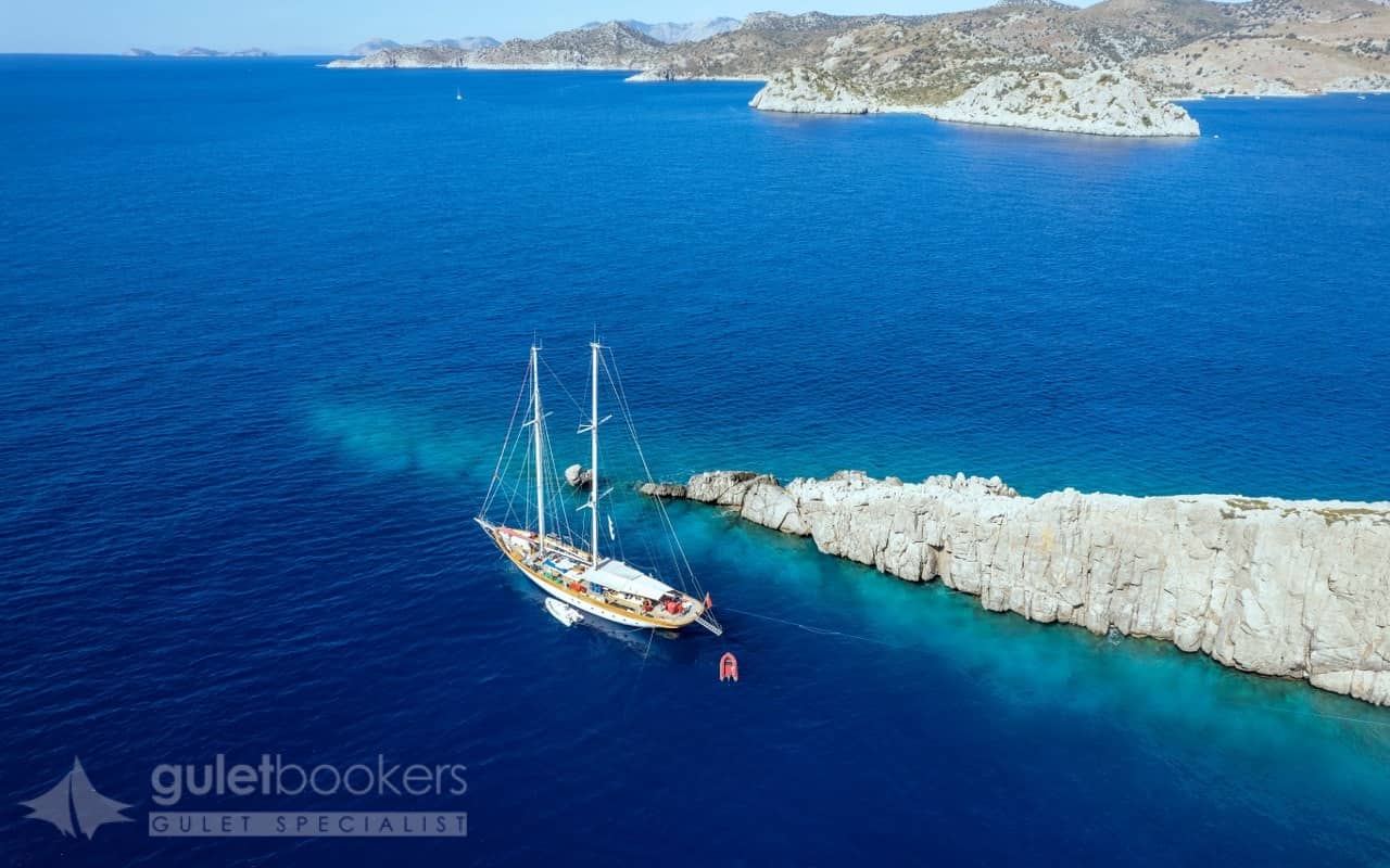 Sailing Boat Loryma Bay Bozburun Marmaris