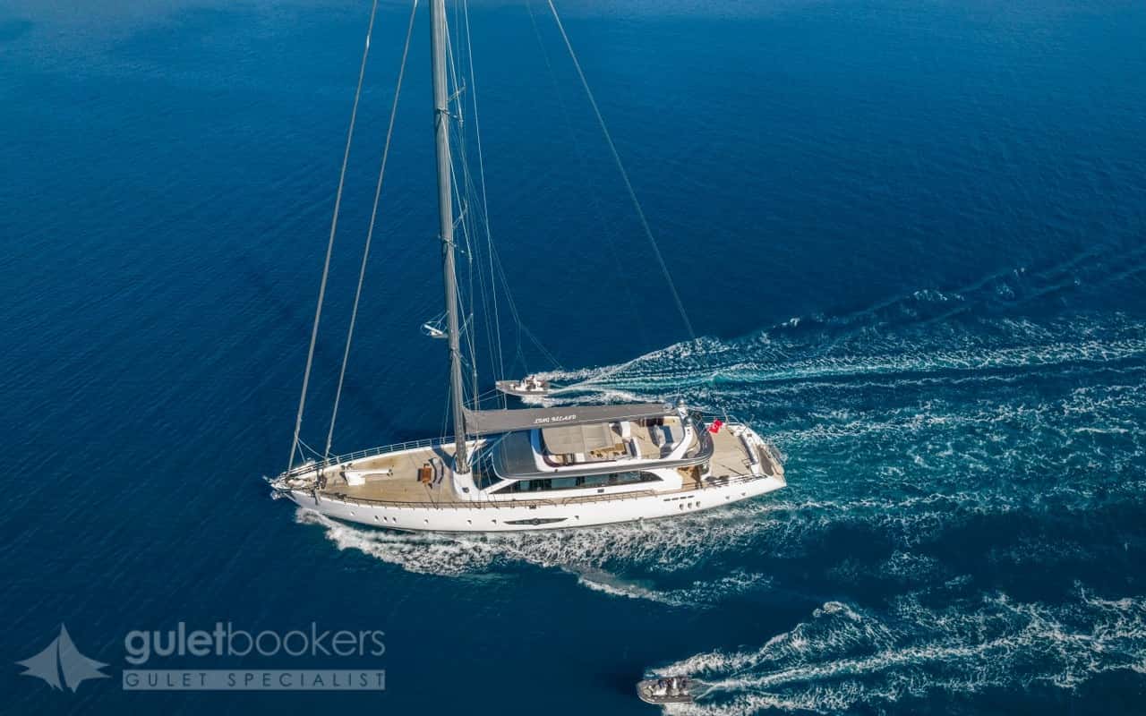 Yacht Long Island Aerial View