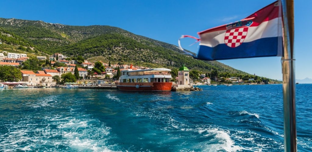 Croatian Bol city on Brac island