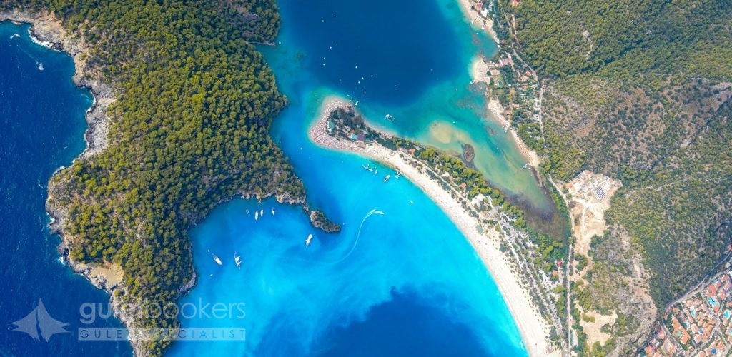 Oludeniz from the air Fethiye / Turkey