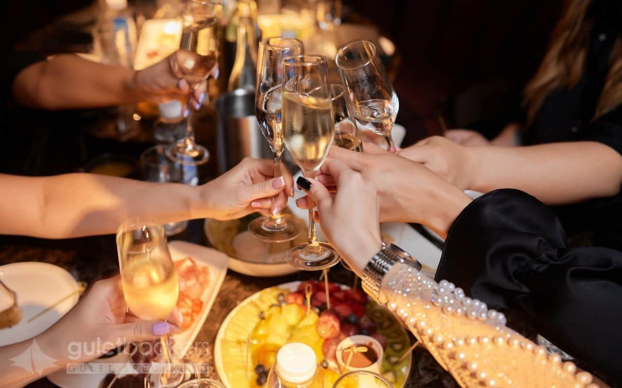 Summer plans while on the New Year's Night dinner.